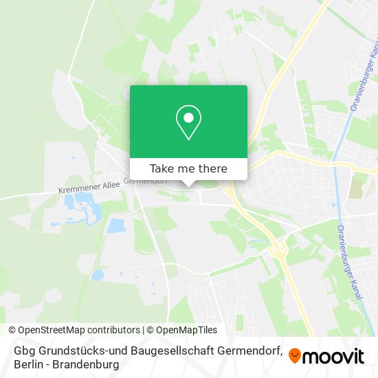 Карта Gbg Grundstücks-und Baugesellschaft Germendorf