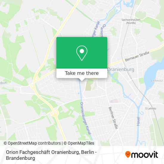 Orion Fachgeschäft Oranienburg map