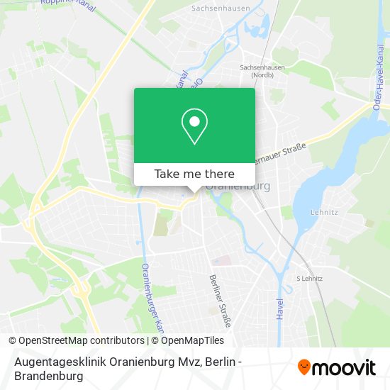 Карта Augentagesklinik Oranienburg Mvz