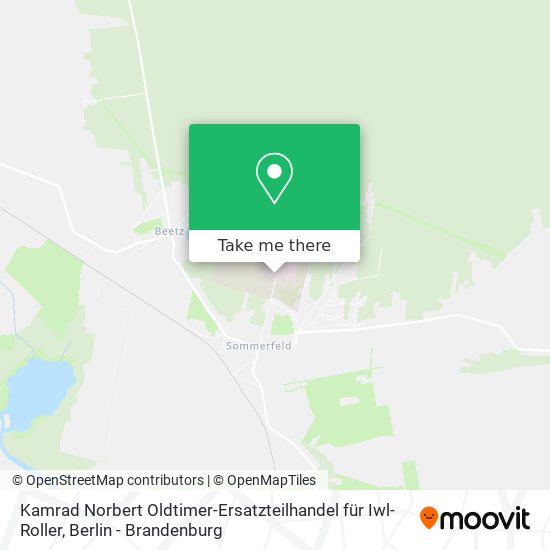 Карта Kamrad Norbert Oldtimer-Ersatzteilhandel für Iwl-Roller