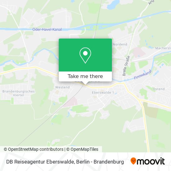 Карта DB Reiseagentur Eberswalde