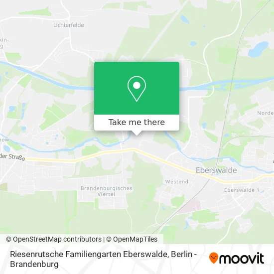 Карта Riesenrutsche Familiengarten Eberswalde