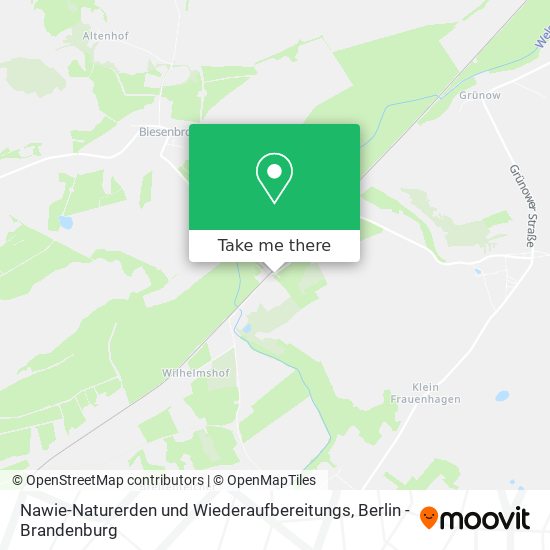 Nawie-Naturerden und Wiederaufbereitungs map