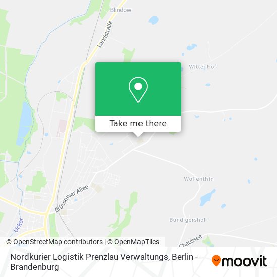 Nordkurier Logistik Prenzlau Verwaltungs map