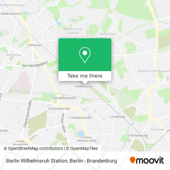 Berlin Wilhelmsruh Station map