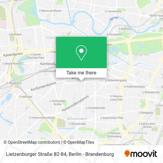Карта Lietzenburger Straße 82-84