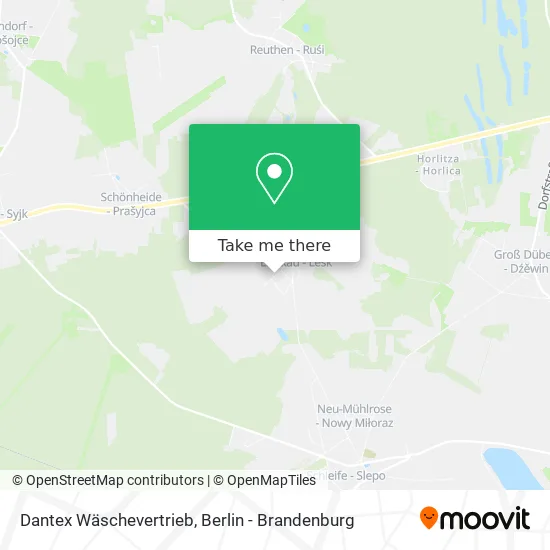 Карта Dantex Wäschevertrieb