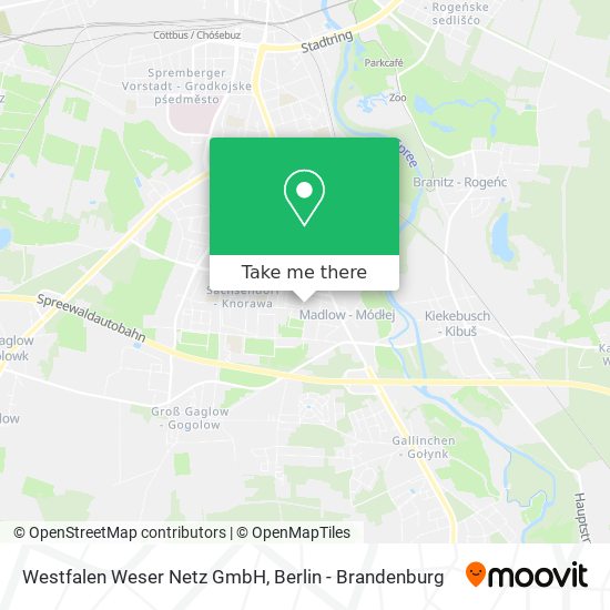 Карта Westfalen Weser Netz GmbH