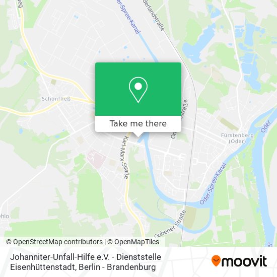 Карта Johanniter-Unfall-Hilfe e.V. - Dienststelle Eisenhüttenstadt