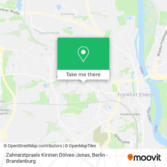 Zahnarztpraxis Kirsten Dölves-Jonas map