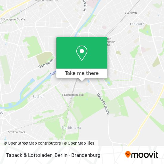 Карта Taback & Lottoladen