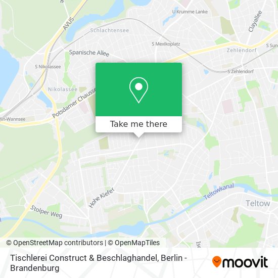 Tischlerei Construct & Beschlaghandel map