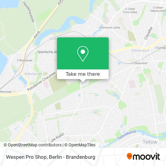 Wespen Pro Shop map