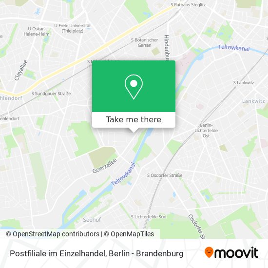 Postfiliale im Einzelhandel map