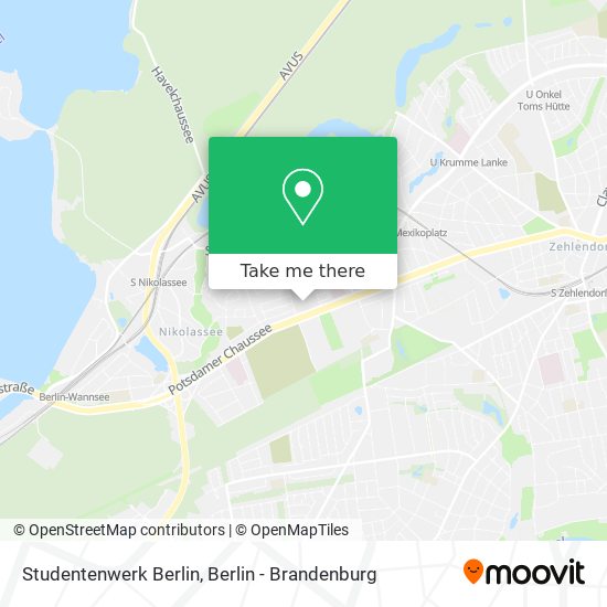 Studentenwerk Berlin map