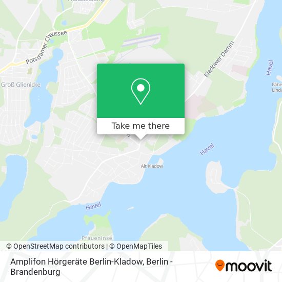 Карта Amplifon Hörgeräte Berlin-Kladow