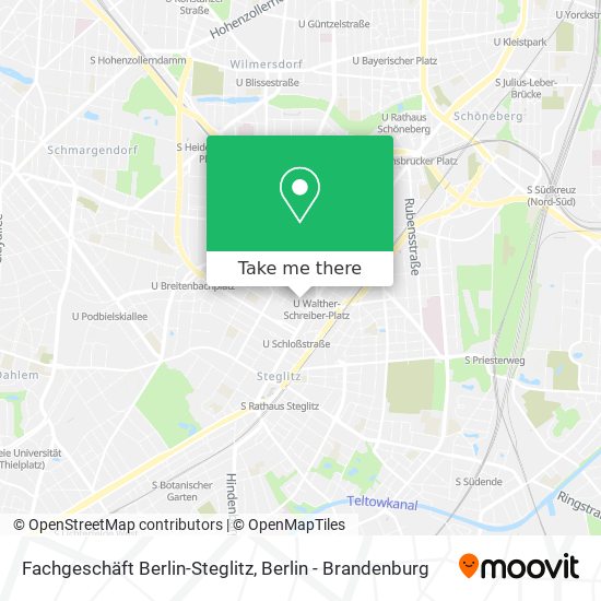 Карта Fachgeschäft Berlin-Steglitz