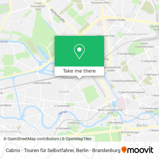 Cabrio - Touren für Selbstfahrer map