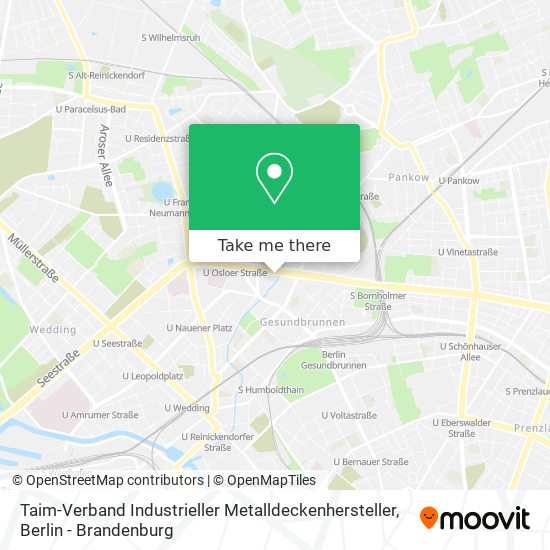 Карта Taim-Verband Industrieller Metalldeckenhersteller