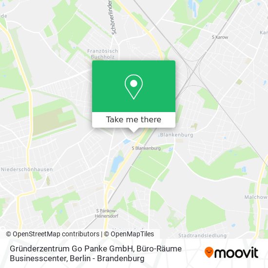 Gründerzentrum Go Panke GmbH, Büro-Räume Businesscenter map