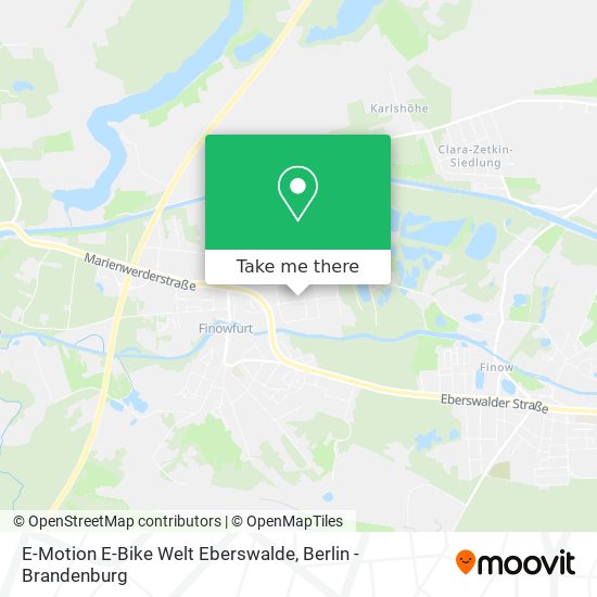 E-Motion E-Bike Welt Eberswalde map