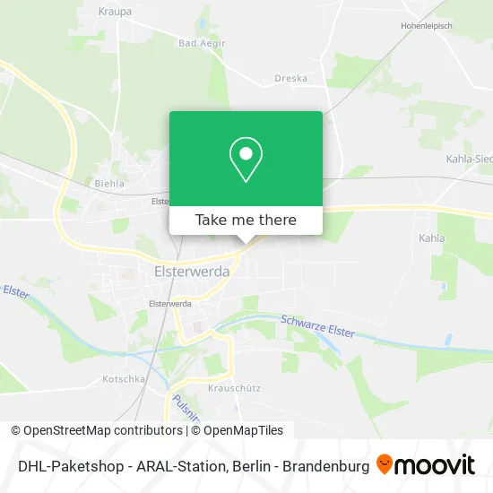 Карта DHL-Paketshop - ARAL-Station