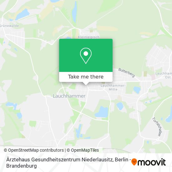 Ärztehaus Gesundheitszentrum Niederlausitz map