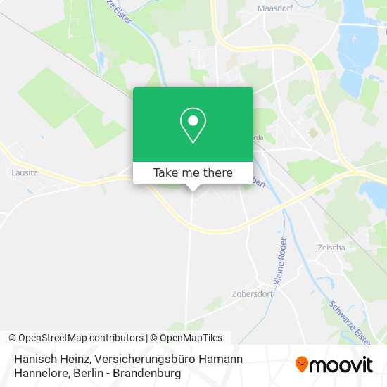 Карта Hanisch Heinz, Versicherungsbüro Hamann Hannelore