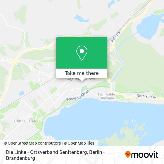 Die Linke - Ortsverband Senftenberg map