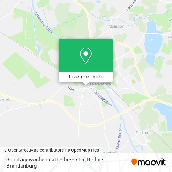 Sonntagswochenblatt Elbe-Elster map