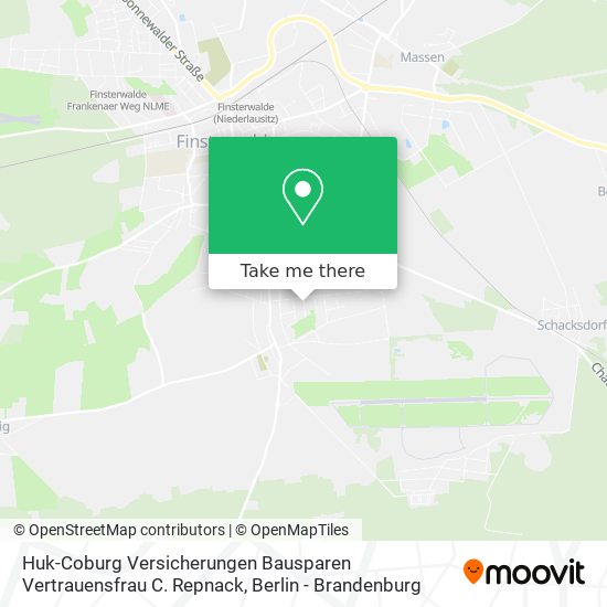 Huk-Coburg Versicherungen Bausparen Vertrauensfrau C. Repnack map