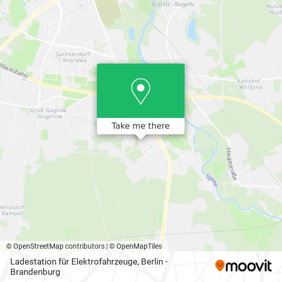 Карта Ladestation für Elektrofahrzeuge