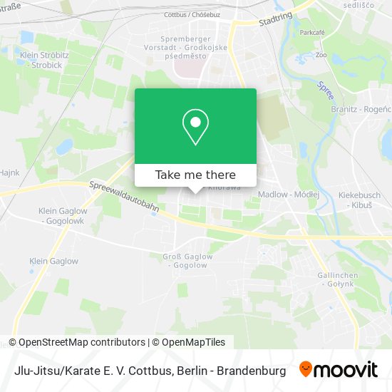 Jlu-Jitsu/Karate E. V. Cottbus map