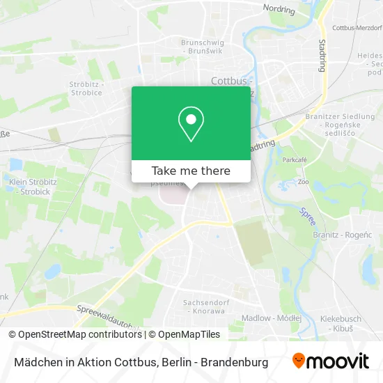 Карта Mädchen in Aktion Cottbus