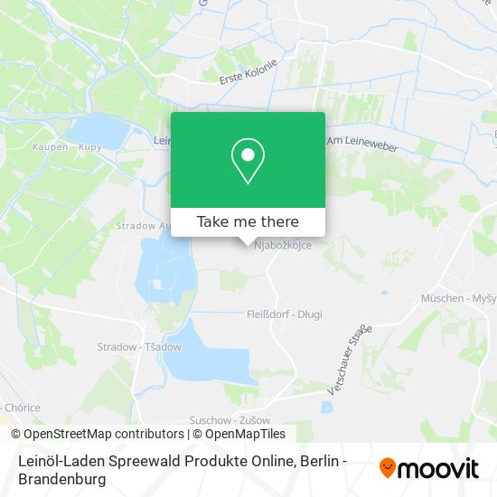 Leinöl-Laden Spreewald Produkte Online map
