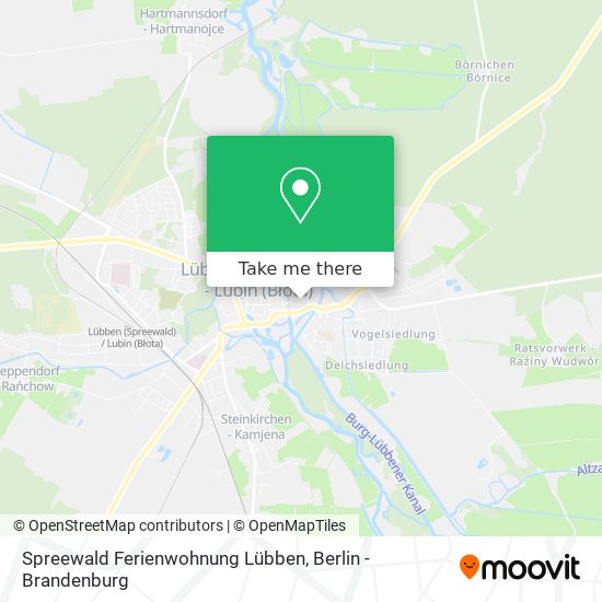 Карта Spreewald Ferienwohnung Lübben