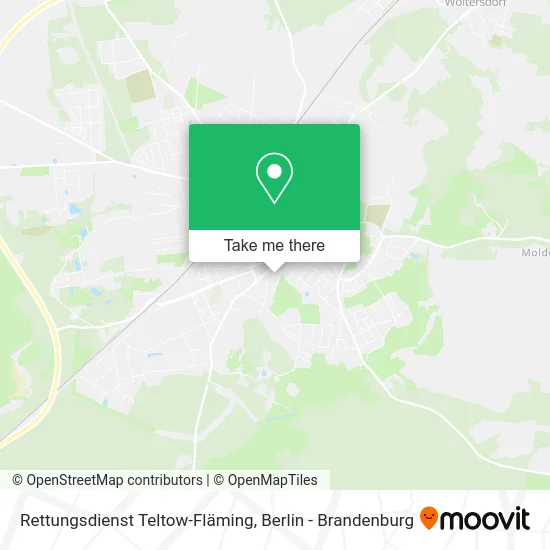 Rettungsdienst Teltow-Fläming map