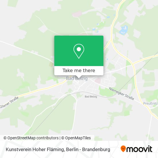 Kunstverein Hoher Fläming map