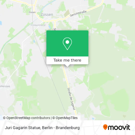 Juri Gagarin Statue map