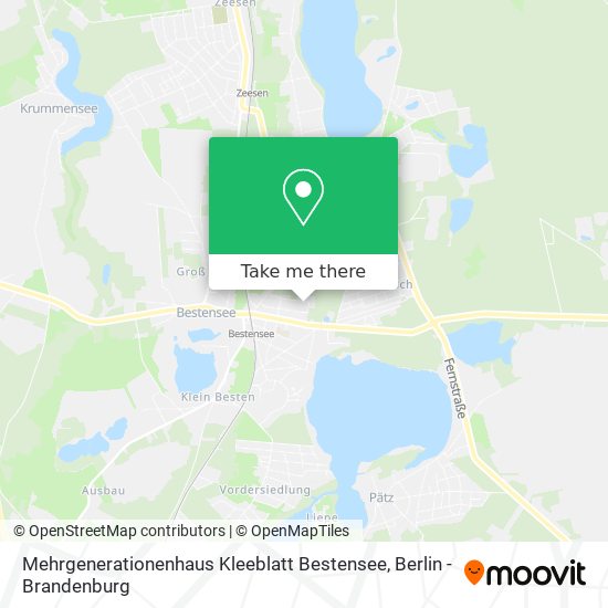 Mehrgenerationenhaus Kleeblatt Bestensee map