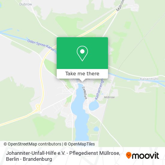 Johanniter-Unfall-Hilfe e.V. - Pflegedienst Müllrose map