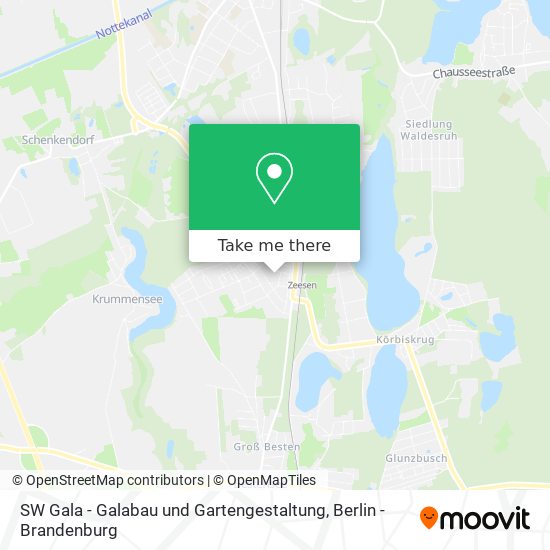 Карта SW Gala - Galabau und Gartengestaltung