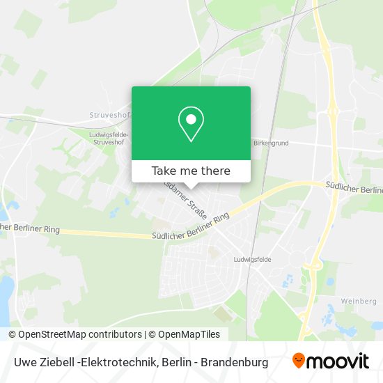 Uwe Ziebell -Elektrotechnik map