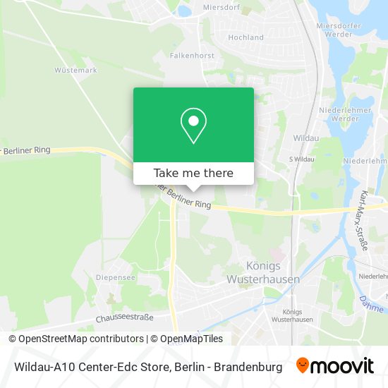 Wildau-A10 Center-Edc Store map