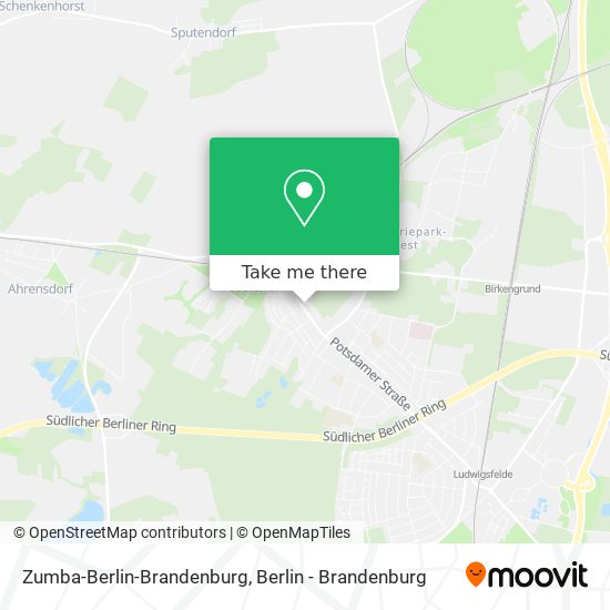 Zumba-Berlin-Brandenburg map