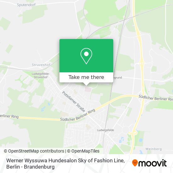 Карта Werner Wyssuwa Hundesalon Sky of Fashion Line