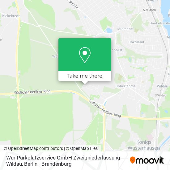 Wur Parkplatzservice GmbH Zweigniederlassung Wildau map