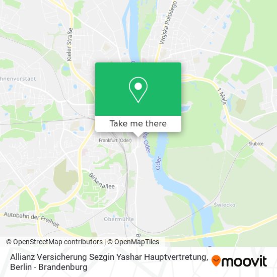 Allianz Versicherung Sezgin Yashar Hauptvertretung map