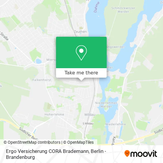 Карта Ergo Versicherung CORA Brademann