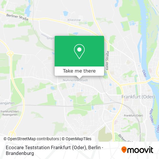 Ecocare Teststation Frankfurt (Oder) map